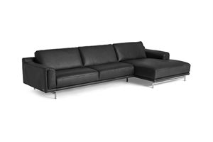 Natuzzi Editions C019 sofa med chaiselong - Semi anilin